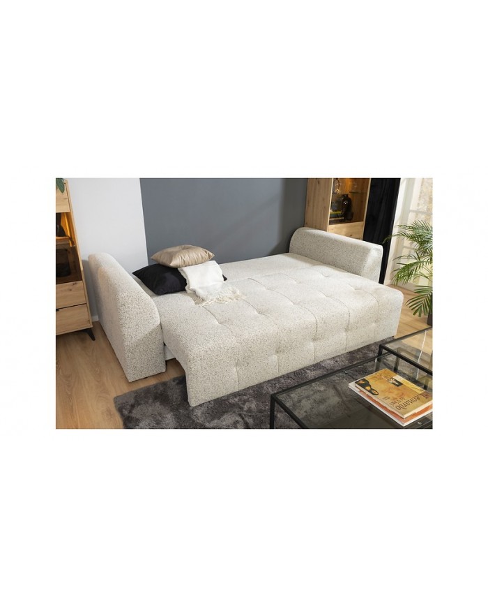Canapea extensibila ROYAL IV, stofa bej deschis  Puente 06