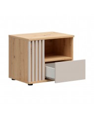 Noptiera moderna dormitor BREVAS, stejar artisan/casmir