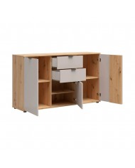 Comoda moderna dormitor BREVAS, stejar artisan/casmir