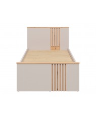 Pat BREVAS 90x200 cm cu raft, stejar artisan/cashmere
