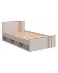 Pat BREVAS 120x200 cm cu raft, stejar artisan/cashmere