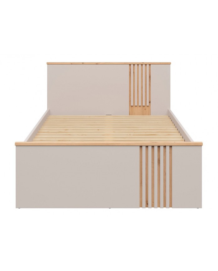 Pat BREVAS 120x200 cm cu raft, stejar artisan/cashmere