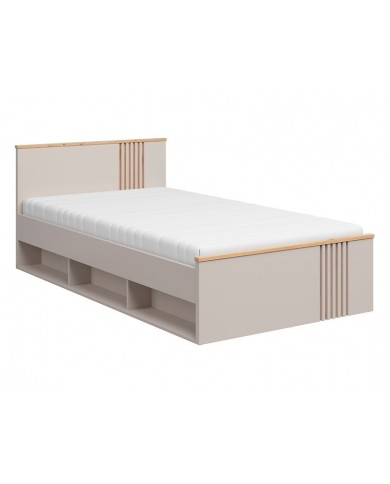 Pat BREVAS 120x200 cm cu raft, stejar artisan/cashmere