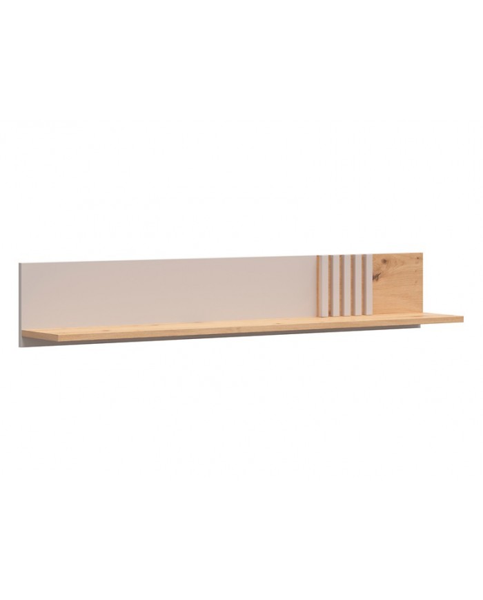 Etajeră suspendată BREVAS 135 cm, stejar artisan/cashmere