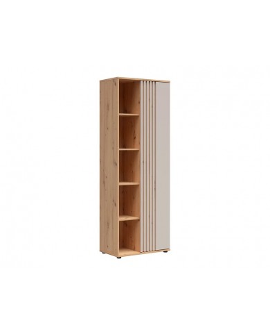 Bibliotecă BREVAS 70 cm, stejar artisan/cashmere