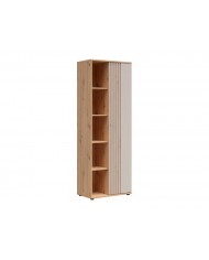 Bibliotecă BREVAS 70 cm, stejar artisan/cashmere