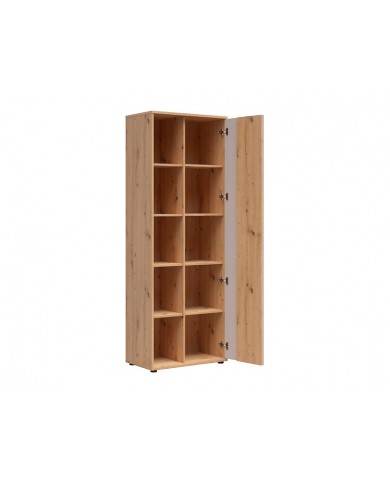 Bibliotecă BREVAS 70 cm, stejar artisan/cashmere