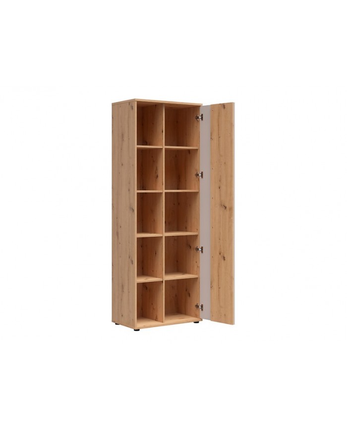 Bibliotecă BREVAS 70 cm, stejar artisan/cashmere