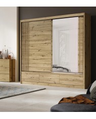 Dulap Canada CA1-200 cu uși culisante culoare artisan