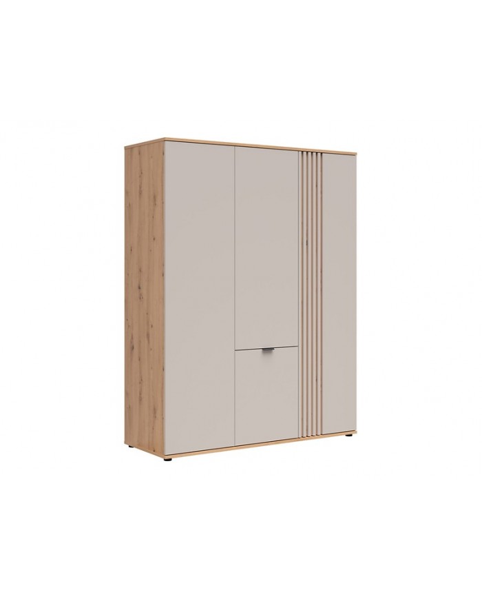 Dulap BREVAS 150 cm cu 4 uși, stejar artisan/cashmere