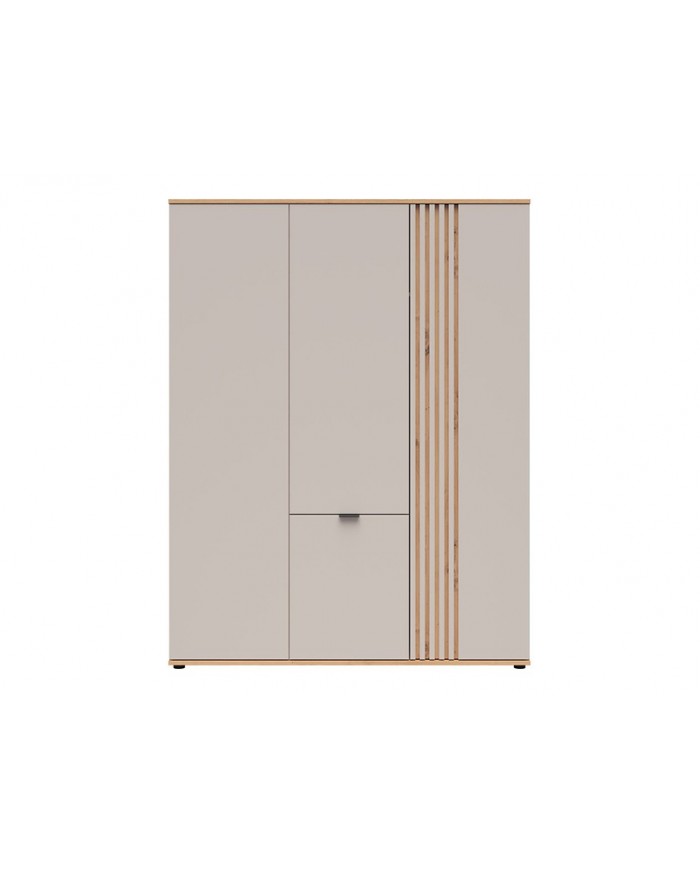 Dulap BREVAS 150 cm cu 4 uși, stejar artisan/cashmere