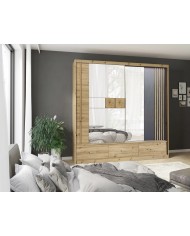 Dulap Canada CA2-200 cu uși culisante culoare artisan