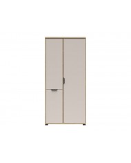 Dulap Chuck 90 cm cu 3 uși, stejar Mauvella/cașmir
