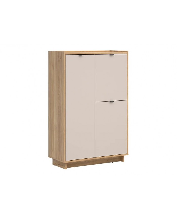 Etajeră Dalva 96 cm cu 3 uși, stejar Mauvella/cașmir
