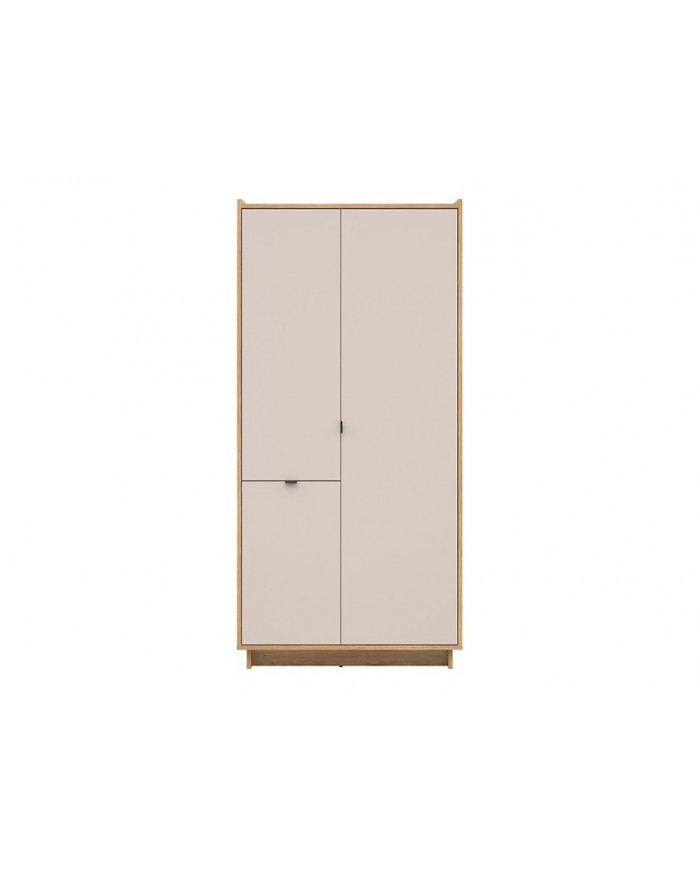Dulap cu 3 uși Dalva 96 cm, stejar Mauvella/cașmir
