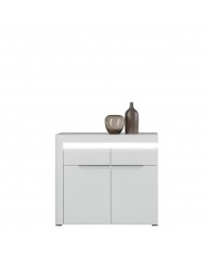 Comoda Irma IM3 cu design contemporan și finisaj alb lucios