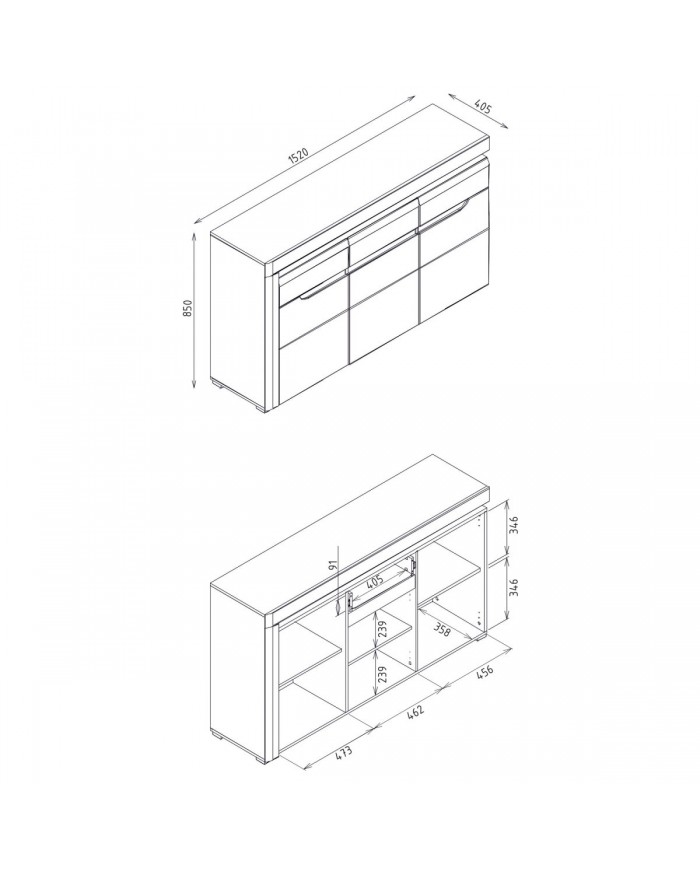 Comoda Irma IM4 design contemporan și proporții echilibrate