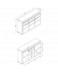 Comoda Irma IM4 design contemporan și proporții echilibrate