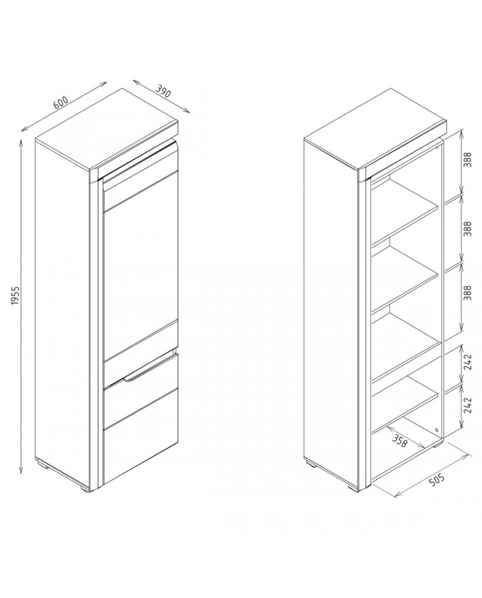 Dulap Irma IM8 design modern și spațiu de depozitare eficient