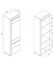 Dulap Irma IM8 design modern și spațiu de depozitare eficient