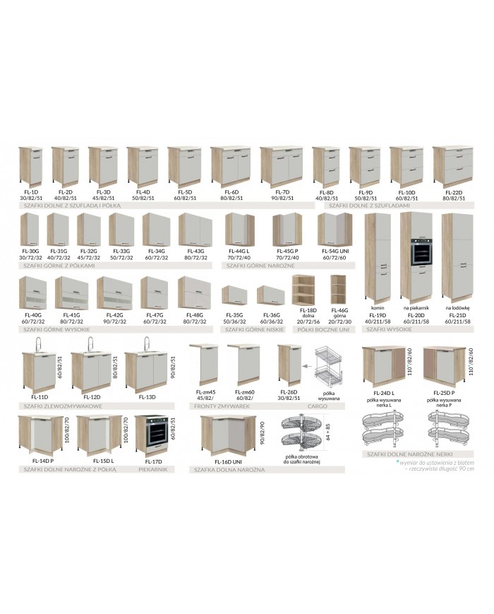 Bucatarie Favorit C Plus 2.6m latte lucios