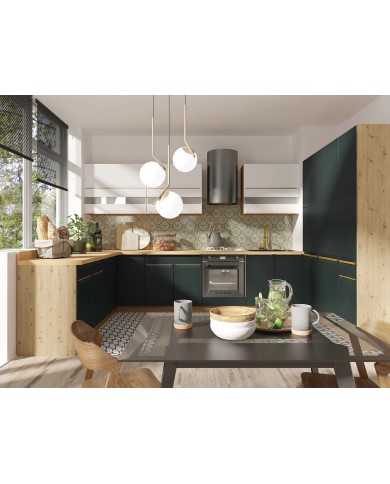 Bucatarie Glamour C Plus 2.6m verde