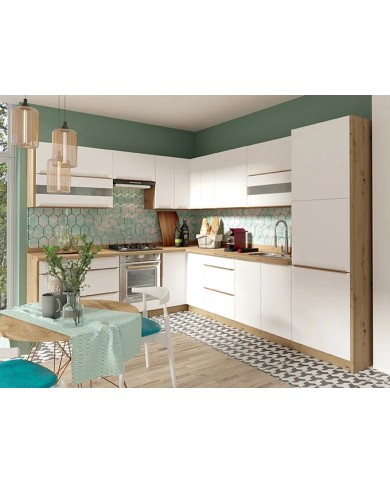 Bucatarie Glamour C Plus 2.6m alb