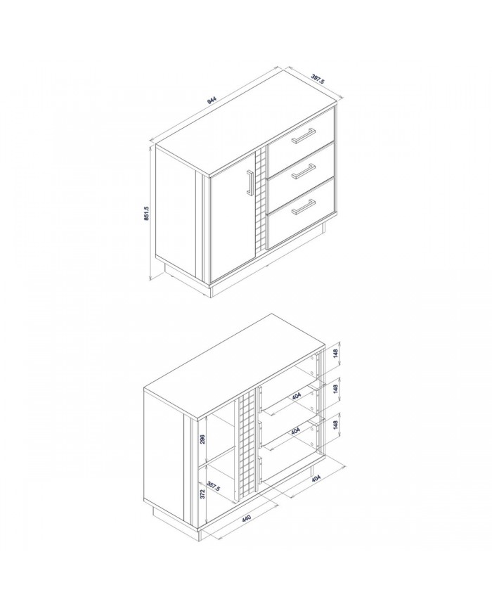 Comoda Dorian DN2