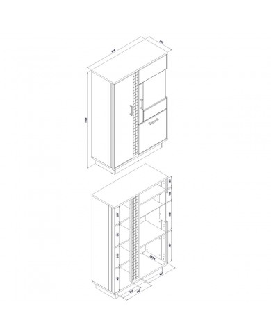 Comoda vitrina Dorian DN5
