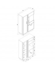 Comoda vitrina Dorian DN5