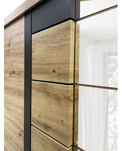 Dulap Avantgarde cu uși culisante culoare artisan – spațiu generos, design modern, funcționalitate completă
