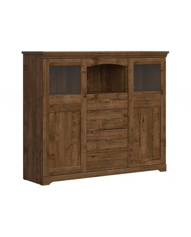 Comoda vitrina Patras KOM2W4S