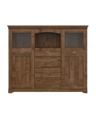 Comoda vitrina Patras KOM2W4S