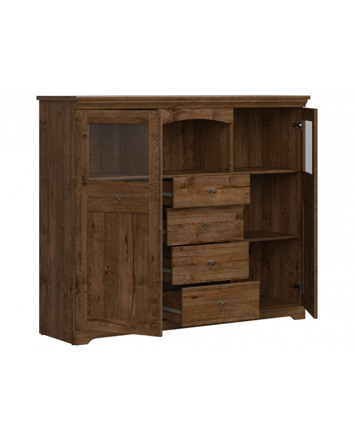 Comoda vitrina Patras KOM2W4S