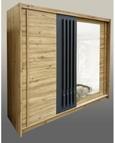 Dulap Avantgarde cu uși culisante culoare artisan – spațiu generos, design modern, funcționalitate completă
